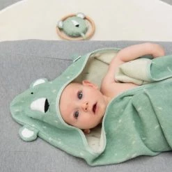 Trixie Capes De Bain Bébé Et Peignoirs Enfant Cape De Bain 75x75cm Mr. Polar Bear -Couvertures bébé et enfant Soldes cape de bain 75x75cm mr polar bear 2