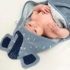 Trixie Capes De Bain Bébé Et Peignoirs Enfant Cape De Bain 75x75cm Mrs. Elephant -Couvertures bébé et enfant Soldes cape de bain 75x75cm mrs elephant 3