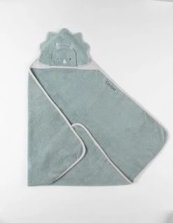 Noukie's Capes De Bain Bébé Et Peignoirs Enfant Cape De Bain Avec Gant Dinosaure Vert (75 X 75 Cm) -Couvertures bébé et enfant Soldes cape de bain avec gant dinosaure vert 75 x 75 cm 4
