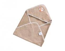Becquet Capes De Bain Bébé Et Peignoirs Enfant Cape De Bain Bébé Beige 70x70 En Coton