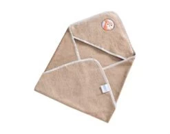 Becquet Capes De Bain Bébé Et Peignoirs Enfant Cape De Bain Bébé Bleu 70x70 En Coton -Couvertures bébé et enfant Soldes cape de bain bebe beige 70x70 en coton 3