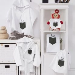 Sensei Maison Capes De Bain Bébé Et Peignoirs Enfant Cape De Bain Bébé Blanc 75x75 Cm -Couvertures bébé et enfant Soldes cape de bain bebe blanc 75x75 cm 2