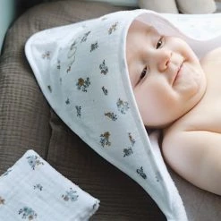 Cocoeko Capes De Bain Bébé Et Peignoirs Enfant Cape De Bain Bébé Fleurs -Couvertures bébé et enfant Soldes cape de bain bebe fleurs 5