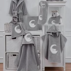 Sensei Maison Capes De Bain Bébé Et Peignoirs Enfant Cape De Bain Bébé Gris Perle 75x75 Cm -Couvertures bébé et enfant Soldes cape de bain bebe gris perle 75x75 cm 2