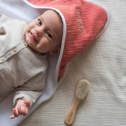 Cocoeko Capes De Bain Bébé Et Peignoirs Enfant Cape De Bain Bébé Marsala -Couvertures bébé et enfant Soldes cape de bain bebe marsala 4