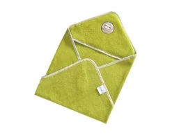 Becquet Capes De Bain Bébé Et Peignoirs Enfant Cape De Bain Bébé Vert 70x70 En Coton