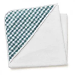 Cocoeko Capes De Bain Bébé Et Peignoirs Enfant Cape De Bain Bébé Vichy Bleu Paon