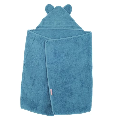 Little Crevette Capes De Bain Bébé Et Peignoirs Enfant Cape De Bain Bleu Canard Coton Bio 60x120 Cm 4 Little Crevette Capes De Bain Bébé Et Peignoirs Enfant Cape De Bain Bleu Canard Coton Bio 60x120 Cm – Image 2