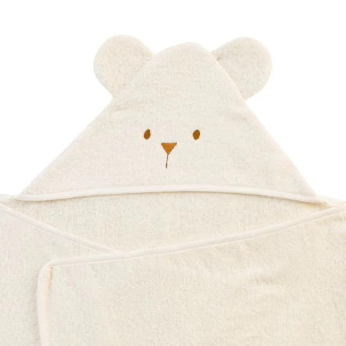 Little Crevette Capes De Bain Bébé Et Peignoirs Enfant Cape De Bain Coton Bio écru 70x140 Cm 5 Little Crevette Capes De Bain Bébé Et Peignoirs Enfant Cape De Bain Coton Bio écru 70x140 Cm – Image 3