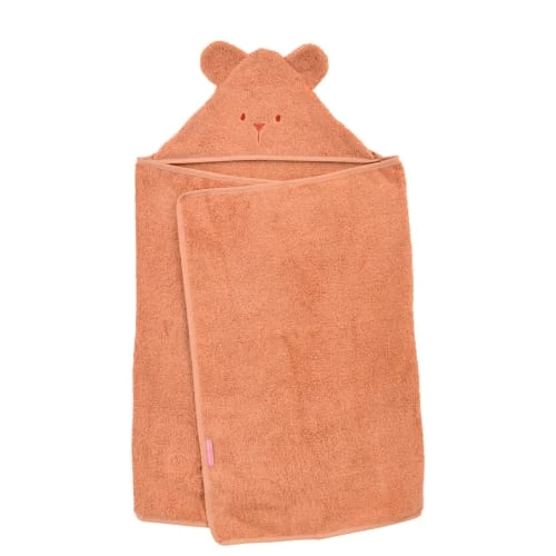 Little Crevette Capes De Bain Bébé Et Peignoirs Enfant Cape De Bain Coton Bio Terracotta 70x140 Cm 4 Little Crevette Capes De Bain Bébé Et Peignoirs Enfant Cape De Bain Coton Bio Terracotta 70x140 Cm – Image 2