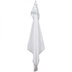 Sevira Kids Capes De Bain Bébé Et Peignoirs Enfant Cape De Bain En Coton Et Fibres De Bambou, Eucalyptus -Couvertures bébé et enfant Soldes cape de bain en coton et fibres de bambou eucalyptus 4