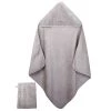 Eveil Et Nature Capes De Bain Bébé Et Peignoirs Enfant Cape De Bain Et Gant 75x75 Cm Coton Bio Gris -Couvertures bébé et enfant Soldes cape de bain et gant 75x75 cm coton bio gris