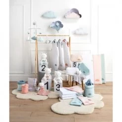 Sauthon Capes De Bain Bébé Et Peignoirs Enfant Cape De Bain Et Gant 75x75cm En Coton Blanc -Couvertures bébé et enfant Soldes cape de bain et gant 75x75cm en coton blanc 16