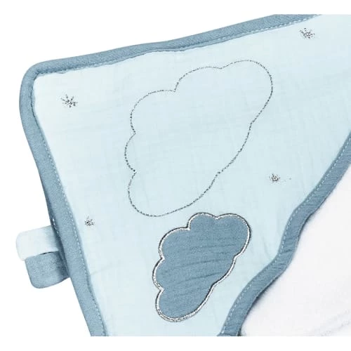 Sauthon Capes De Bain Bébé Et Peignoirs Enfant Cape De Bain Et Gant 75x75cm En Coton Blanc 4 Sauthon Capes De Bain Bébé Et Peignoirs Enfant Cape De Bain Et Gant 75x75cm En Coton Blanc – Image 2