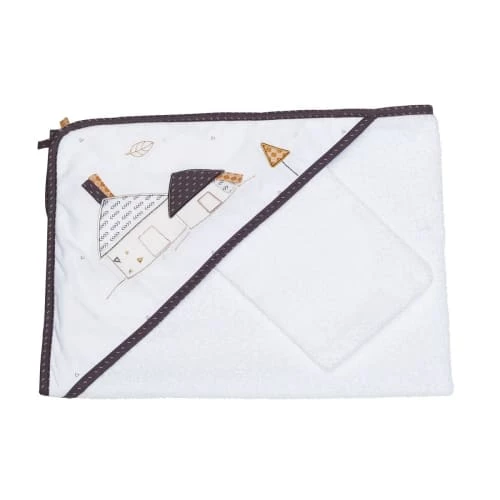 Sauthon Capes De Bain Bébé Et Peignoirs Enfant Cape De Bain Et Gant 75x75cm En Coton Blanc 3 Sauthon Capes De Bain Bébé Et Peignoirs Enfant Cape De Bain Et Gant 75x75cm En Coton Blanc