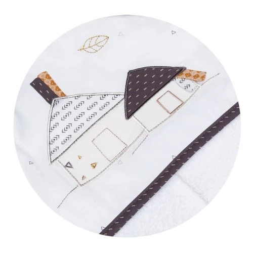 Sauthon Capes De Bain Bébé Et Peignoirs Enfant Cape De Bain Et Gant 75x75cm En Coton Blanc 4 Sauthon Capes De Bain Bébé Et Peignoirs Enfant Cape De Bain Et Gant 75x75cm En Coton Blanc – Image 2