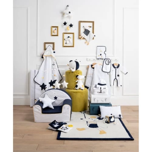 Sauthon Capes De Bain Bébé Et Peignoirs Enfant Cape De Bain Et Gant 75x75cm En Coton Blanc 6 Sauthon Capes De Bain Bébé Et Peignoirs Enfant Cape De Bain Et Gant 75x75cm En Coton Blanc – Image 4