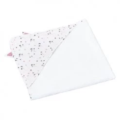 BabyPrice Capes De Bain Bébé Et Peignoirs Enfant Cape De Bain Et Gant En Coton Blanc