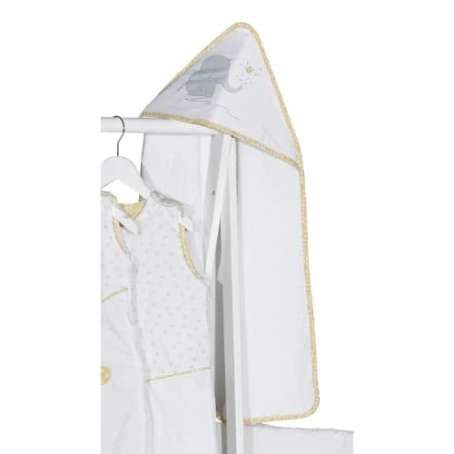 BabyPrice Capes De Bain Bébé Et Peignoirs Enfant Cape De Bain Et Gant En Coton Blanc 4 BabyPrice Capes De Bain Bébé Et Peignoirs Enfant Cape De Bain Et Gant En Coton Blanc – Image 2