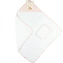 Noukie's Capes De Bain Bébé Et Peignoirs Enfant Cape De Bain + Gant Lama Sacha (75 X 75 Cm)