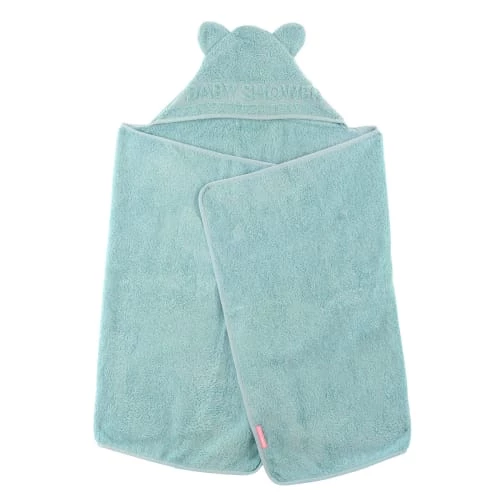 Little Crevette Capes De Bain Bébé Et Peignoirs Enfant Cape De Bain Vert Céladon Coton Bio 60x120 Cm 4 Little Crevette Capes De Bain Bébé Et Peignoirs Enfant Cape De Bain Vert Céladon Coton Bio 60x120 Cm – Image 2