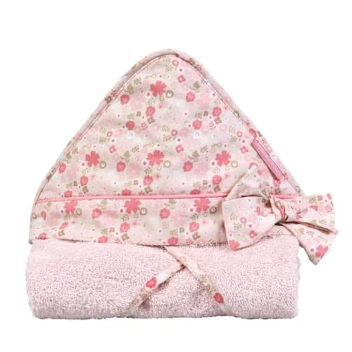Little Crevette Capes De Bain Bébé Et Peignoirs Enfant Cape De Bain Vieux Rose Coton Bio 75x75 Cm 4 Little Crevette Capes De Bain Bébé Et Peignoirs Enfant Cape De Bain Vieux Rose Coton Bio 75x75 Cm – Image 2