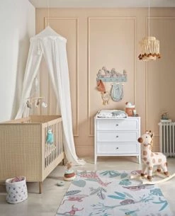 Maisons Du Monde Ciels De Lit Ciel De Lit Bébé à Pompons écru Et Doré -Couvertures bébé et enfant Soldes ciel de lit bebe a pompons ecru et dore 1000 14 15 225638 4