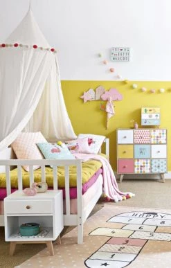 Maisons Du Monde Ciels De Lit Ciel De Lit Enfant à Pompons En Coton écru -Couvertures bébé et enfant Soldes ciel de lit enfant a pompons en coton ecru 1000 8 39 181177 6