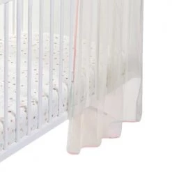 Home Maison Ciels De Lit Ciel De Lit Enfant Lapinou Corail/Blanc 150x270 -Couvertures bébé et enfant Soldes ciel de lit enfant lapinou corail blanc 150x270 4