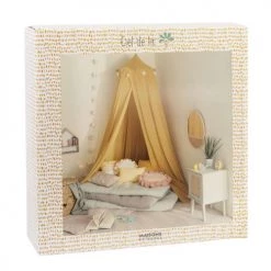 Maisons Du Monde Ciels De Lit Ciel De Lit Jaune Moutarde Suspensions étoiles Et Pompons -Couvertures bébé et enfant Soldes ciel de lit jaune moutarde suspensions etoiles et pompons 1000 11 5 206850 12