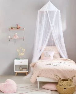 Maisons Du Monde Ciels De Lit Ciel De Lit Lumineux écru à LED -Couvertures bébé et enfant Soldes ciel de lit lumineux ecru a led 1000 12 32 195971 11