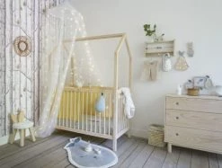 Maisons Du Monde Ciels De Lit Ciel De Lit Lumineux écru à LED -Couvertures bébé et enfant Soldes ciel de lit lumineux ecru a led 1000 12 32 195971 8