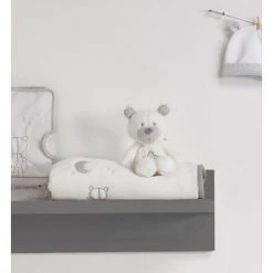 Sauthon Couvertures Bébé Et Enfant Couverture Bébé 75X100cm En Polyester Blanc -Couvertures bébé et enfant Soldes couverture bebe 75x100cm en polyester blanc 2