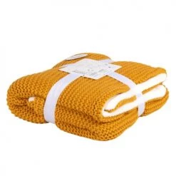 Maisons Du Monde Couvertures Bébé Et Enfant Couverture Bébé Coloris Caramel Et Blanc 77x77 -Couvertures bébé et enfant Soldes couverture bebe coloris caramel et blanc 77x77 1000 9 17 215841 5