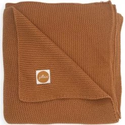 Jollein Couvertures Bébé Et Enfant Couverture Bébé En Coton Basic Knit Caramel (75 X 100 Cm)