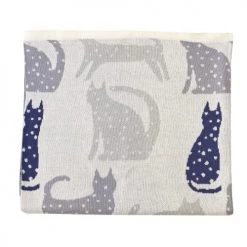 Sevira Kids Couvertures Bébé Et Enfant Couverture Bébé En Coton Bio Chat 80 X 100 Cm