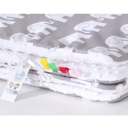 Sevira Kids Couvertures Bébé Et Enfant Couverture Bébé En Coton Et Minky 100 X 75 Cm 5 Sevira Kids Couvertures Bébé Et Enfant Couverture Bébé En Coton Et Minky 100 X 75 Cm – Image 3