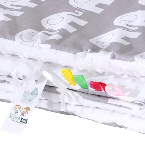 Sevira Kids Couvertures Bébé Et Enfant Couverture Bébé En Coton Et Minky 100 X 75 Cm 6 Sevira Kids Couvertures Bébé Et Enfant Couverture Bébé En Coton Et Minky 100 X 75 Cm – Image 4