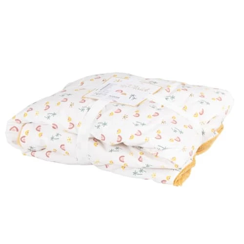 Maisons Du Monde Couvertures Bébé Et Enfant Couverture Bébé En Coton Motifs Palmiers Et Arcs-en-ciel Multicolores 5 Maisons Du Monde Couvertures Bébé Et Enfant Couverture Bébé En Coton Motifs Palmiers Et Arcs-en-ciel Multicolores – Image 3