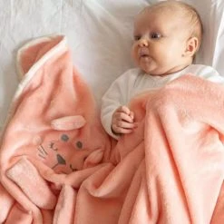 Kinousses Couvertures Bébé Et Enfant Couverture Bébé Rose Pilou-pilou -Couvertures bébé et enfant Soldes couverture bebe rose pilou pilou 2