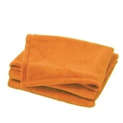 Home Maison Couvertures Bébé Et Enfant Couverture Bébé Unie Et Colorée Abricot 75x100