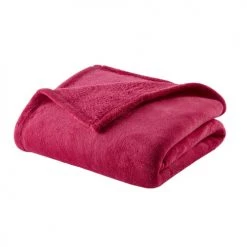 Home Maison Couvertures Bébé Et Enfant Couverture Bébé Unie Et Colorée Fuchsia 100x150