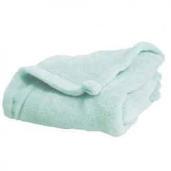 Home Maison Couvertures Bébé Et Enfant Couverture Bébé Unie Et Colorée Turquoise 100x150