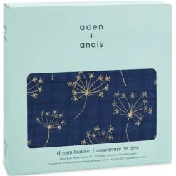 Aden + Anais Couvertures Bébé Et Enfant Couverture De Rêve Dream Blanket Métallique Gold Deco (120 X 120 Cm) -Couvertures bébé et enfant Soldes couverture de reve dream blanket metallique gold deco 120 x 120 cm 3