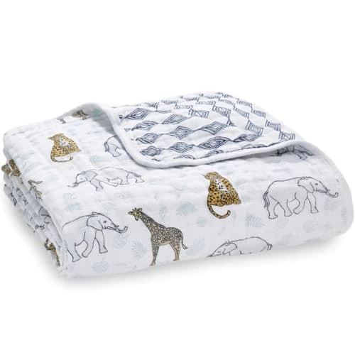 Aden + Anais Couvertures Bébé Et Enfant Couverture De Rêve En Coton Jungle (120 X 120 Cm) 3 Aden + Anais Couvertures Bébé Et Enfant Couverture De Rêve En Coton Jungle (120 X 120 Cm)