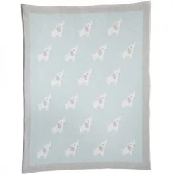 Noukie's Couvertures Bébé Et Enfant Couverture En Coton Bio Eléphant Anna & Milo (75 X 100 Cm)