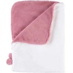 Noukie's Couvertures Bébé Et Enfant Couverture En Fausse Fourrure Rose Mix & Match (75 X 100 Cm) -Couvertures bébé et enfant Soldes couverture en fausse fourrure rose mix match 75 x 100 cm 3