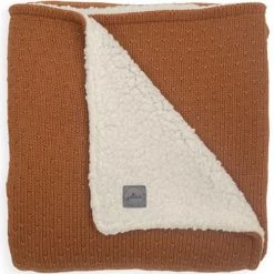 Jollein Couvertures Bébé Et Enfant Couverture En Tricot Teddy Bliss Knit Caramel (75 X 100 Cm)