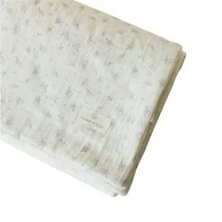 Gabrielle Paris Couvertures Bébé Et Enfant Couverture Légère En Gaze De Coton Bio à Motifs Blanc -Couvertures bébé et enfant Soldes couverture legere en gaze de coton bio a motifs blanc 2