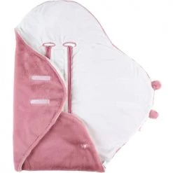 Noukie's Couvertures Bébé Et Enfant Couverture Nomade En Fausse Fourrure Rose Mix & Match (64 Cm) -Couvertures bébé et enfant Soldes couverture nomade en fausse fourrure rose mix match 64 cm 3